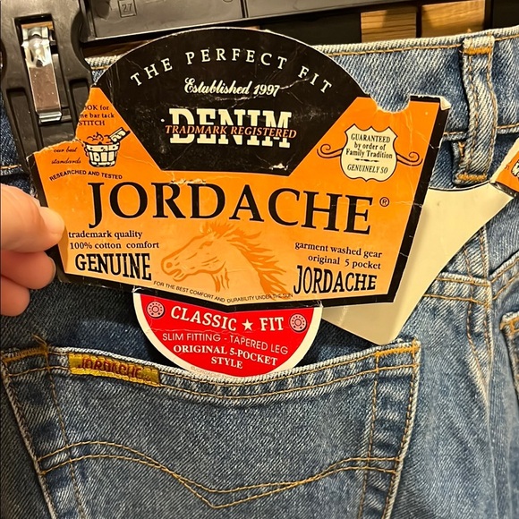 Jordache Women's Classic Blue Straight Leg Jeans - Picture 8 of 11